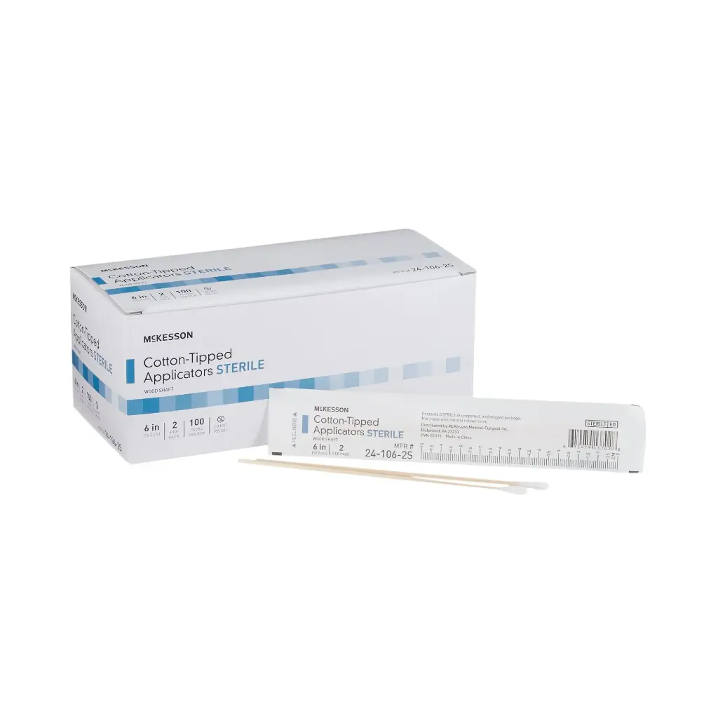 Swabstick Cotton Tip Applicators Qty: 2/pk 100/Box