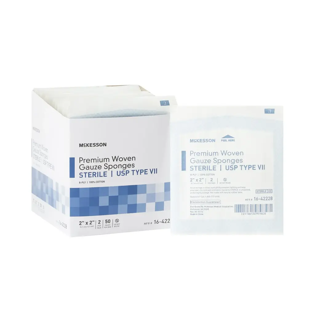 Gauze Sponge 2 X 2 Inch 8-Ply
