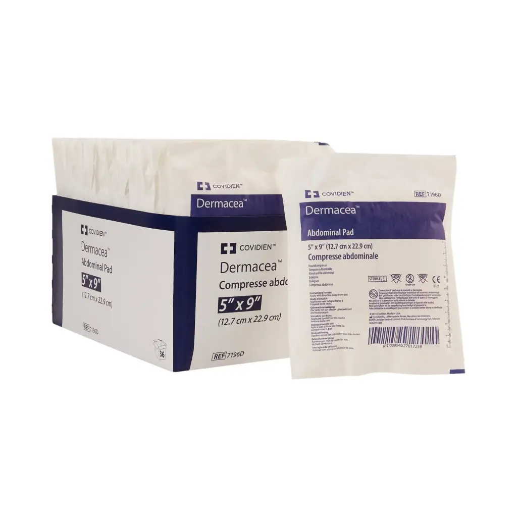 Abdominal Pad 5x9 Inch 1/pk-36/box