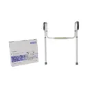 Toilet Safety Frame Grey Aluminum