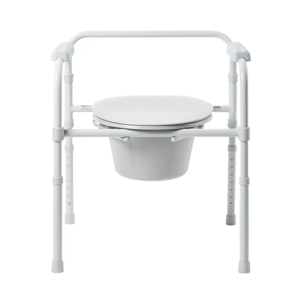 Folding Steel Frame Commode 350lbs
