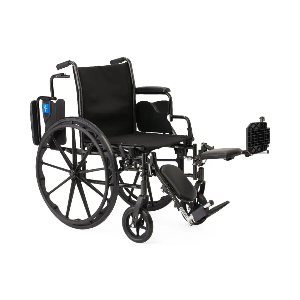 Wheelchair 18" with Desk-Length Arms and Elevating Leg Rests