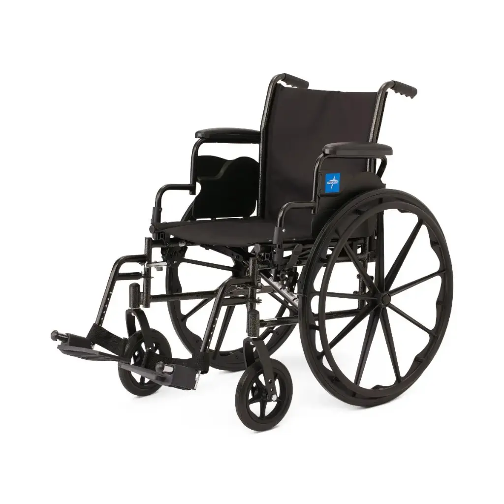 Wheelchair 18" with Desk-Length Arms and Swing-Away Footrests