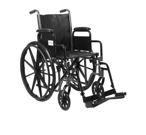 [1065272] Wheelchair McKesson Black 16 Inch 250 lbs. WC