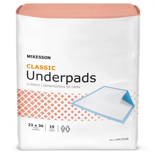 [UPLT2336] Underpads, Bed Pads 23" x 36" [10 Count], Light Absorbency, Disposable 