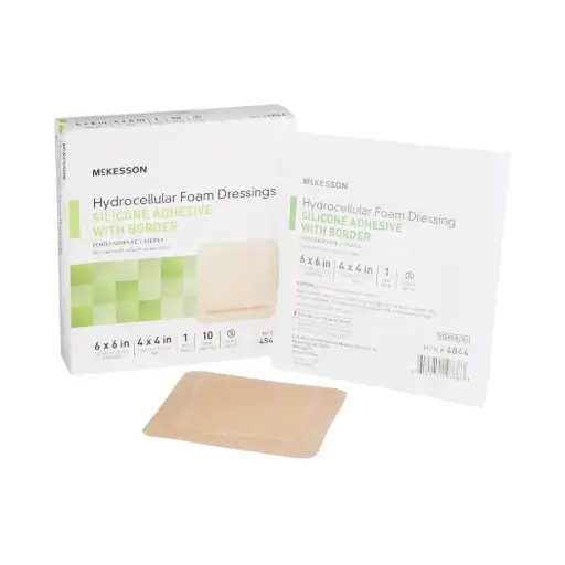 [4844] Foam Dressing 6x6 Inch 1/pk-10/Box