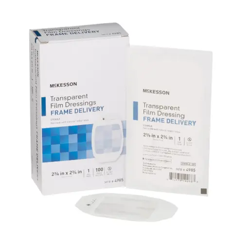 [4985] Transparent Film Dressing 2-3/8 x 2-3/4 1/pk 100/Box