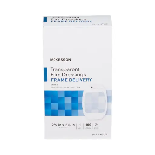 [4986] Transparent Film Dressing 4x4-2/4 1/pk 100/Box