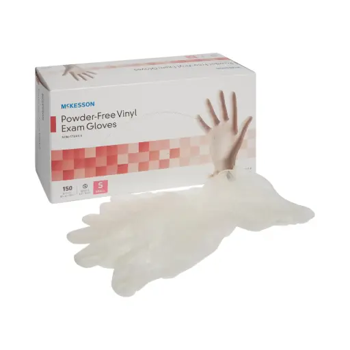 [14-134] Vinyl Exam Gloves Small