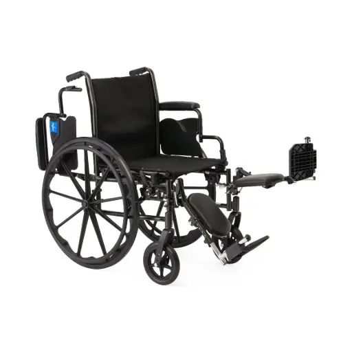 [K3186N24E] Wheelchair 18" with Desk-Length Arms and Elevating Leg Rests
