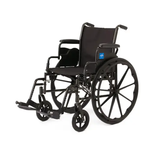 [K3186N24S] Wheelchair 18" with Desk-Length Arms and Swing-Away Footrests