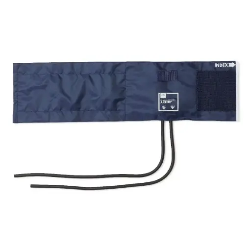 [MDS91420] PVC Sphygmomanometer Bladder with 2-Tube Inflation Bag and Nylon Range Finder Cuff, Adult