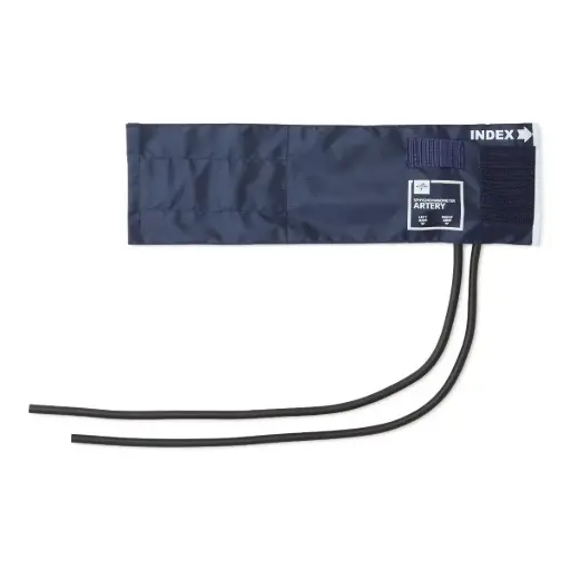 [MDS91424] PVC Sphygmomanometer Bladder with 2-Tube Inflation Bag and Nylon Range Finder Cuff, Adult Thigh