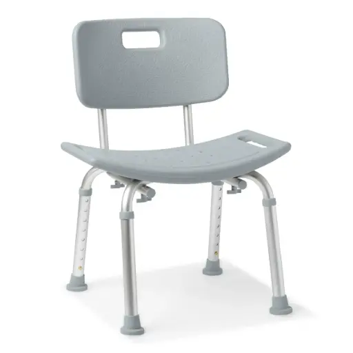 [G2-101KX1] Aluminum Shower Chair with Back