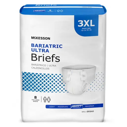 [724912] Incontinence Brief Ultra Bariatric Adult 3X-Large Unisex Disposable Heavy Absorbency