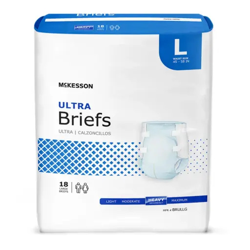 [800831] Incontinence Brief Ultra Adult Large Unisex Disposable Heavy Absorbency