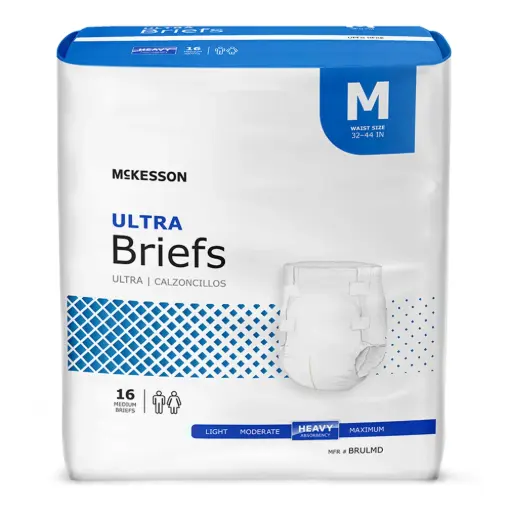 [800832] Incontinence Brief Ultra Adult Medium Unisex Disposable Heavy Absorbency