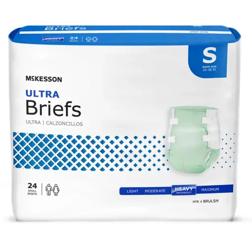 [884171] Incontinence Brief Ultra Adult Small Unisex Disposable Heavy Absorbency