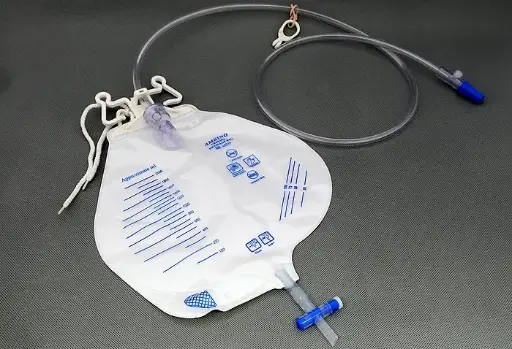 [693895] Urinary Drain Bag Anti-Reflux Valve Sterile 2,000 mL Vinyl